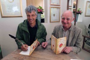 Henk Griessel and Buks Nel, authors of Apples in the Early Days at The Cape about historic varieties. 